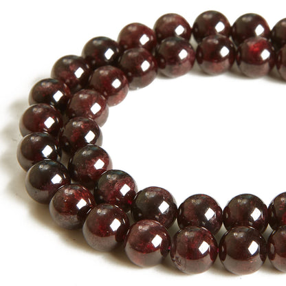 35pcs 10mm Garnet Beads Natural Gemstone Beads Round Loose Beads for Jewelry Making
