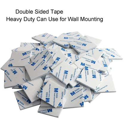 Yeecheng 200Pcs Square Double Sided Foam Tape,27x27mm Strong Adhesive Heavy Duty Mounting Stickers for Photo Albums, Hooks, Mirrors, Bookcases.