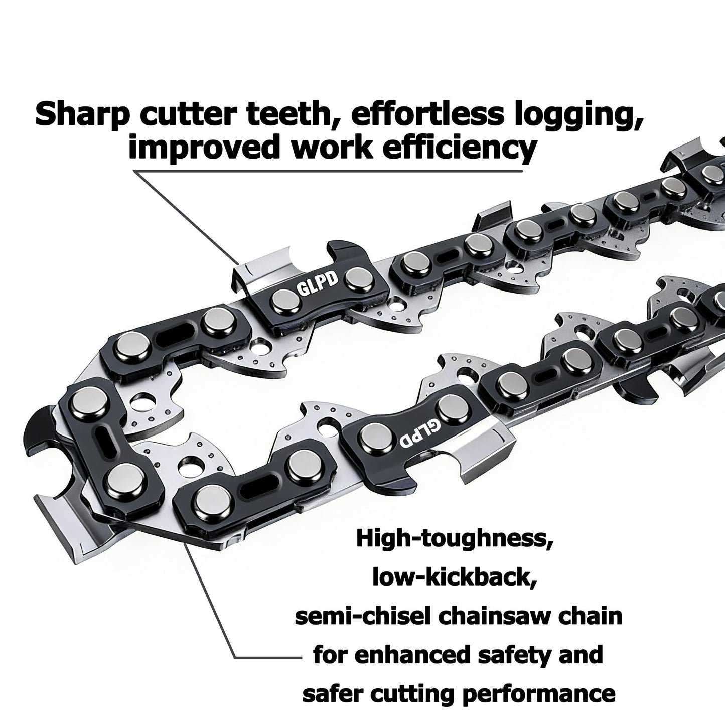 18 Inch Chainsaw Chain .325" Pitch .063" Gauge 68 Drive Links Fits for STIHL (PRE 2023 .063" Gauge) MS250, MS251 and More,V68 (3 chainsaw chains)