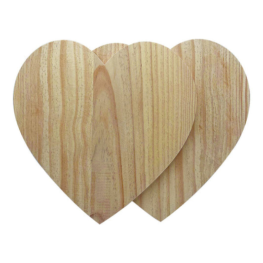 Geegle Natural Heart Wood Slices for Crafts (11.8 Inches), Unfinished Wood Heart Cutouts Shapes for DIY Painting and Wedding Decorations.Wood Signs for Crafts .(2PCS)