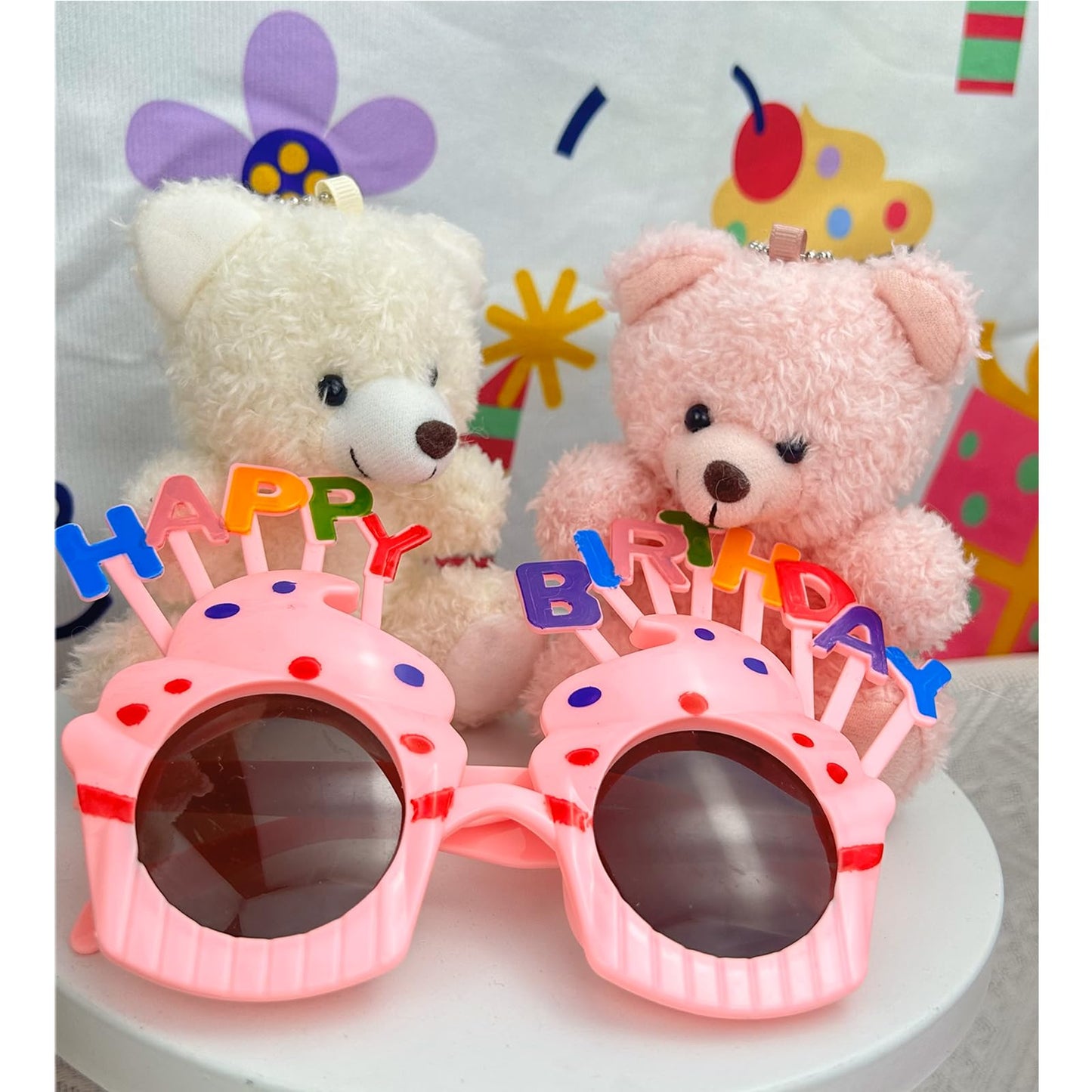 YJUBAOA 12 Pieces Mini Plush Teddy Bear Bulk,4 inch Small Stuffed Animal Toy, Soft Little Plush Bears for DIY Keychain Baby Shower Party Favors Keychain Bag Charm Supplies (White)