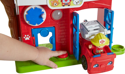 Fisher-Price Little People Toddler Toy Animal Rescue Playset with Lights Sounds Figures & Vehicles for Pretend Play Kids Ages 1+ Years