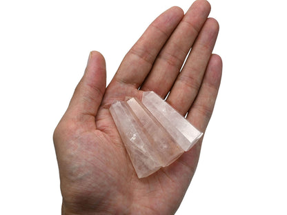 Amazing Gemstone Set of 3 Amethyst, Rose Quartz, Black Tourmaline Crystal Towers - Natural Healing Crystal Point Obelisk for Reiki Healing and Crystal Grid (2 Inch to 3 Inch)