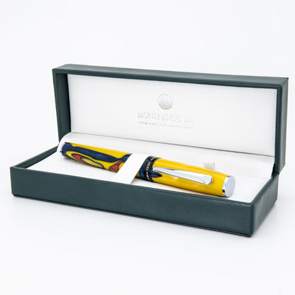 Monteverde USA People of the World Huli Fountain Pen – Extra Fine Nib with 15ml Ink Bottle – Luxury Writing Instrument Celebrating Global Culture & Collectible Craftsmanship