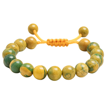 Amazing Gemstone Muscovite Bracelet for Women Men's Gifts - Protection Healing Crystal Bracelet - 8mm Gemstones Beaded Adjustable Bracelet Pulseras Para Hombres Mujer Stocking Stuffers