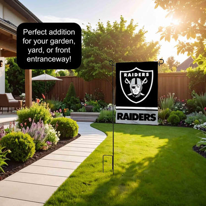 Las Vegas Raiders Garden Flag with Stand Holder
