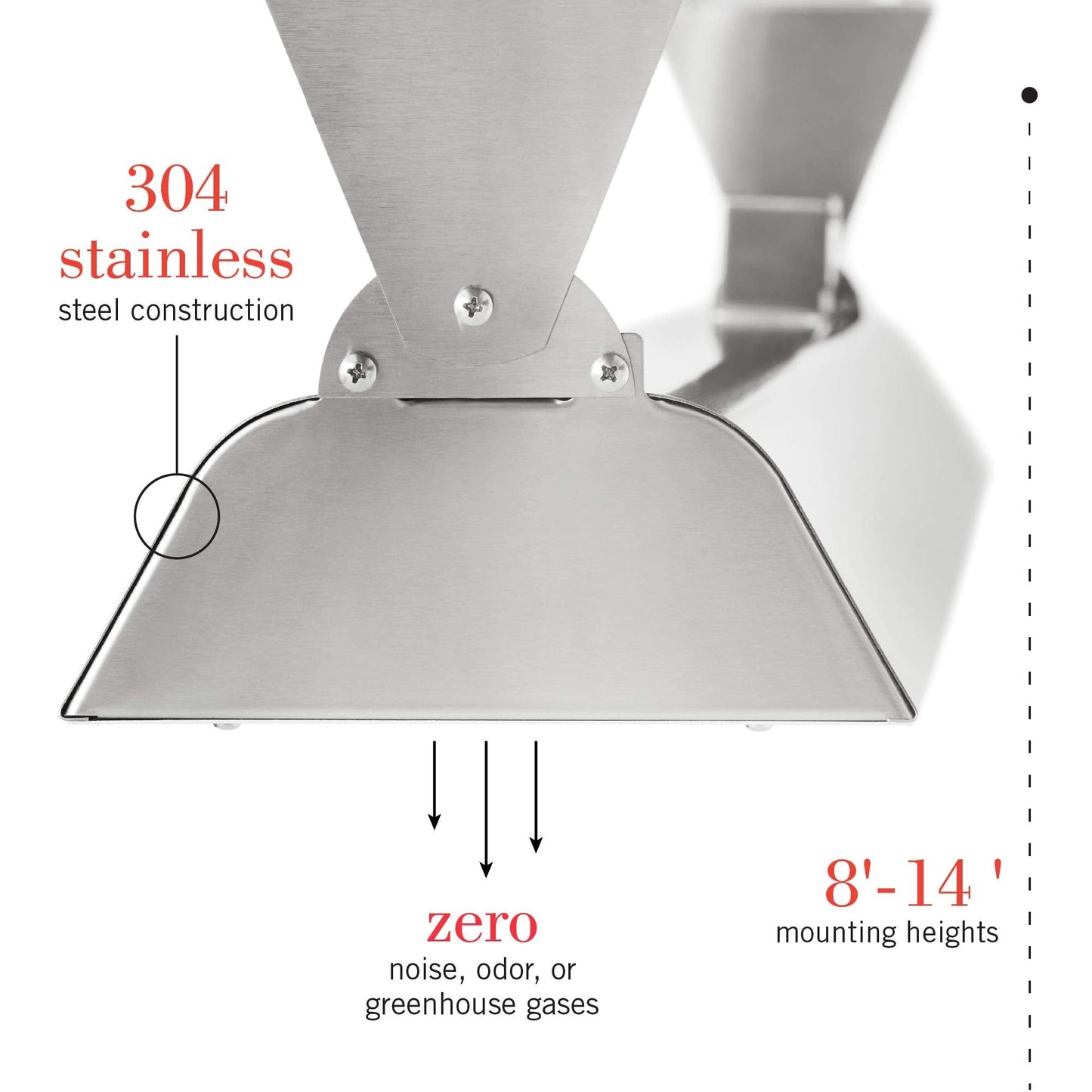 Infratech WD-4024 SS Stainless Steel 39” Dual Element Fixture 4000 Watt, 240 Volt, Stainless Steel