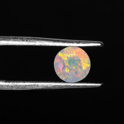 2 Pcs,7X7 MM, YASHEE Natural Ethiopian Opal,Briliant Cut, Round, Shape, Jewelry Making Supply, Chakra Energy Healing Gemstone, Real Crystal, Birthstone, Wholesale deal