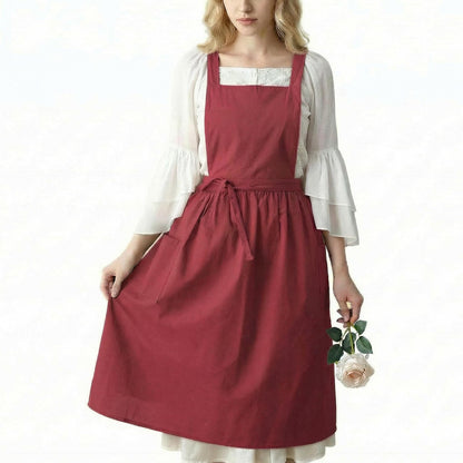 Yipruodhjkw Aprons For Women With Pockets, Suitable For Gardening Work, Kitchen Chef Apron Cooking