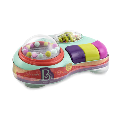 B. toys – Baby Activity Station – High Chair Suction Cup Toy with Music & Lights – Sensory Activity Center – Developmental Toys for Babies, Infants – whirly pop – 6+ Months