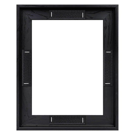 CCPEAR 8x10 Canvas Frame, Black Floating Frames for Finished Canvas Painting, Vertical or Horizontal Wall Hanging Floater Frame with Adhesive Velcro for wall Art, 1 Pack.