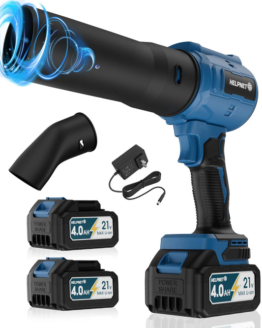 Cordless Leaf Blower with Battery and Charger - Blowers for Lawn Care, As Seen On TV, 1000000 RPM Turbo Jet Electric Blower, Lightweight Handheld with Extended Nozzle, Portable for Patio & Yard