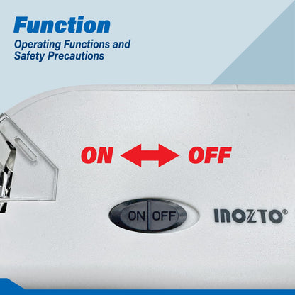 INOZTO Electric Stapler, Batteries or USB Powered. Intellignet Automatic Sensor Stapler for up to 20 Sheets, 20 Pages per Second with Staple Remover & Anti-Slip Base, Compatible with Bostitch Staples