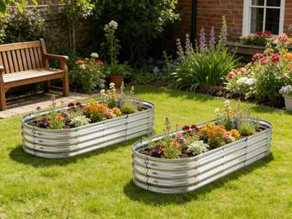 Yararday 6 ft x 2 ft Raised Garden Bed Metal Elevated Planter for Vegetable Flower Herb (2pk)