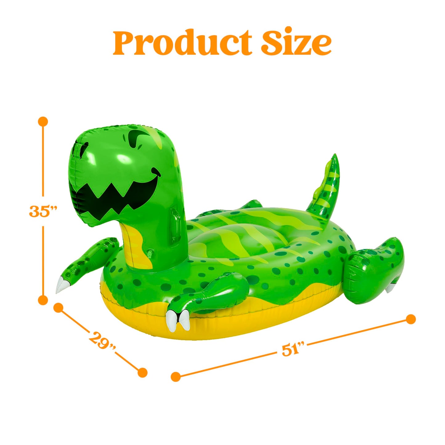 Sloosh 2-Pack Inflatable Dinosaur & Peacock Pool Floats Set, Fun Beach Floaties for Swim Party Decorations Toys, Inflatable Island, Summer Pool Raft Lounge Ride On for Adults Kids