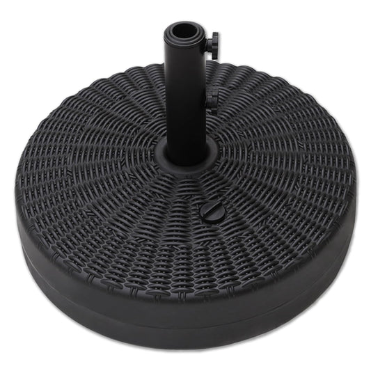 C-Hopetree 88 lb Heavy Duty Water Fillable Round Base Stand Weight for Patio Outdoor Market Table Umbrella, Black