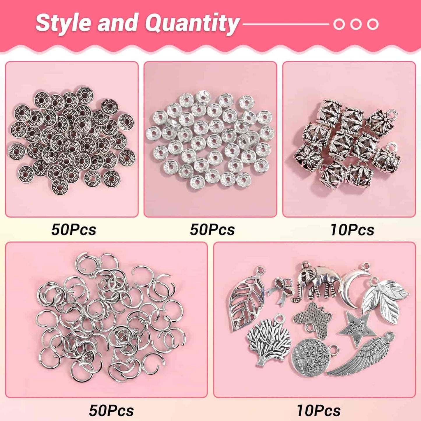 PAXCOO 473Pcs Stone Jewelry Making Kit Crystal Stone Bracelet Making Kit for Adults, Crystal Natural Healing Beads for Jewelry Making, Bracelet Making