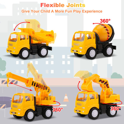 Nicmore Construction Truck Toddler Toys Car: Toys for 1 2 3 4 Year Old Boy 5 in 1 Carrier Toys for Kids Age 1-3 2-4| 18 Months 2 Year Old Boy Christmas Birthday Gifts