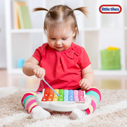 Lollipop Little Tikes 2 in 1 Xylophone Toy for Toddlers, Spin to Play Different Tunes - Toddler Music Fun
