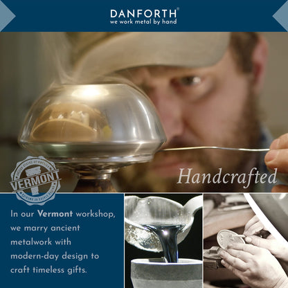 DANFORTH - Guardian Angel Ornament, Pewter Christmas Tree Decoration, 1 3/4" Tall by 1 1/2" Wide, Made in USA