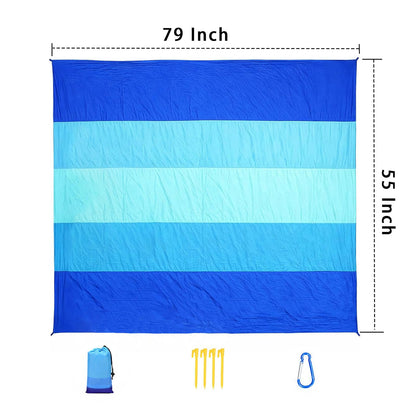 Livtoch Beach Blanket Sandproof Waterproof 79" x 55", Portable Picnic Mat Mat, Sand Free Quick Drying Camping Blanket, Lightweight Beach Essentials for Picnic & Travel