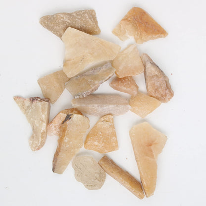 REAL-GEMS Natural Raw Healing Crystals Rough Stones for Tumbling, Cabbing, Polishing, Wire Wrapping, Wicca & Reiki Crystal Healing, Mix Gemstones,7 Chakra (Yellow Jade)