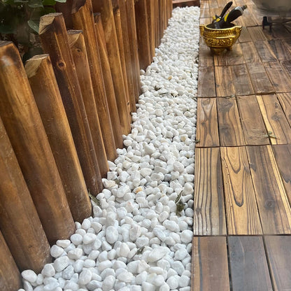 YISZM 5lb White Pebbles for Indoor Plants, 2-3 Inch Natural River Rocks, Snow White Decorative Stones, Ideal for Fish Tank, Vases, Crafting, Home Decor and Garden Landscaping Rocks