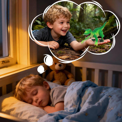 IQKidz RC Dinosaur Toy for Kids 3-5, Realistic Walking Tyrannosaurus Dino Robot for Boy and Girl, Small Electronic Pets as Gift for Toddlers Age 4 6 7 8 9 10-12 Year Old