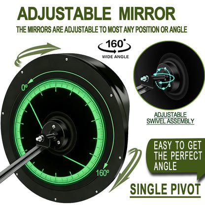 2PCS 12 Inch Security Mirror - Acrylic Convex Mirror with Adjustable Wide Angle View for Blind Spot Detection, Ideal for Garage, Warehouse, School, Store & Office, Indoor Outdoor