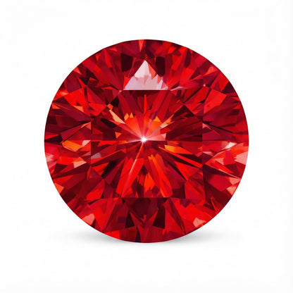 AGL Certified Lab Grown Ruby, Brilliant Cut Loose Stone, for Fine Jewelry Making, 1.0 Carat (6mm)