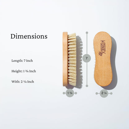 Konex Heavy-Duty Peanut-Shaped Brush 2-Pack, Durable and Long-Lasting Design for Tough Surfaces, Home and Industrial Use