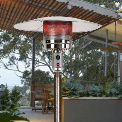 HQQ outdoor Patio Heater Reflector Shield, Aluminum Heat Reflector Shield Top for Propane Outdoor Heaters,Dome Replacement Parts(3-Hole Mount，33" Diameter Round)
