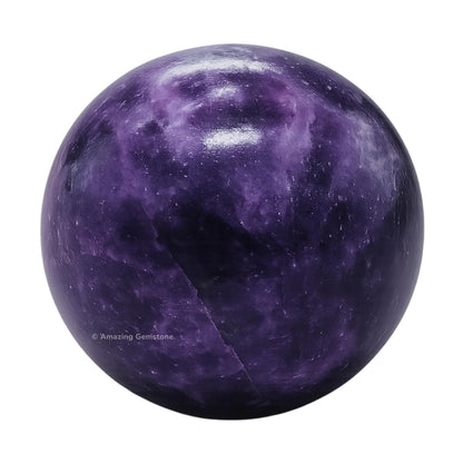 Amazing Gemstone Lepidolite Crystal Ball with Stand - 2" Inches Crystal Sphere Meditation Balls for Witchcraft and Decorative Balls