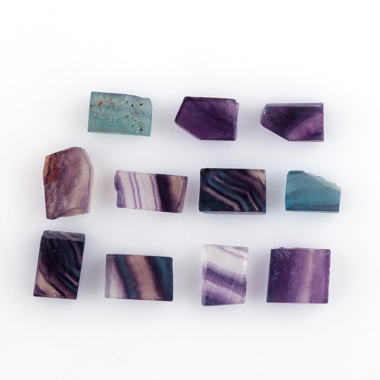 CRYSTALIS 100cts Natural Fluorite Raw Crystals, Loose Gemstone Wholesale Bulk Rough Jewelry Making Supply, Chakra And Healing Raw Stones, Wire Wrapping, DIY, Tumbling, Gem Collection, AA+
