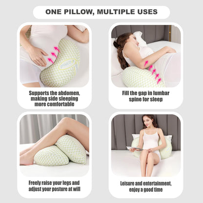 YZCCtixi Pregnancy Pillow for Women - Full Body Maternity Pillow for Back & Hip Support, Removable Soft Cover for Side Sleeper Comfort
