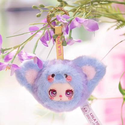 Meokro Mini Liila Garden Tea Party Series Vinyl Box Plush Doll, Figure Mystery Collectible Toys Bag Charm Pendant Birthday Gift, Random 1Pc