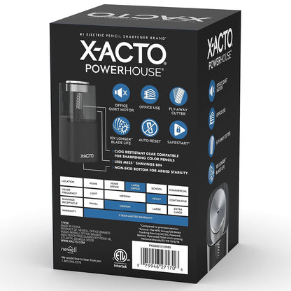 X-ACTO® Powerhouse® Electric Pencil Sharpener Black