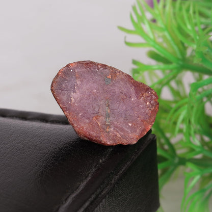 GEMHUB A Grade Natural Raw Rough Red Ruby 26.35 Ct Healing Crystal Rough Ruby Stone for Cabbing