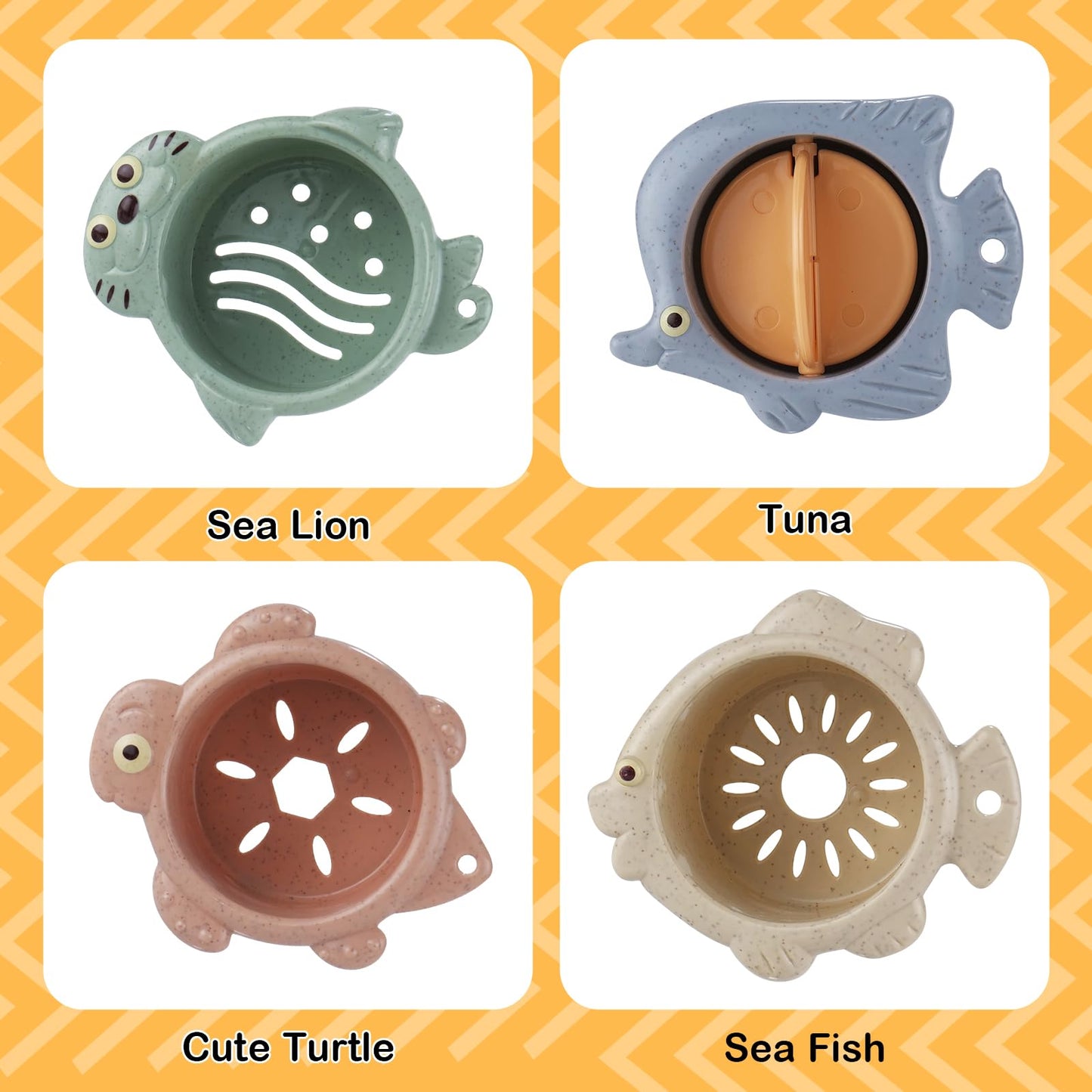 Holady Bath Toys Suitable for Kids Aged 1-3 Childrens Early Education Toys Beach Water Toys for 12-18 Months Baby and Toddler