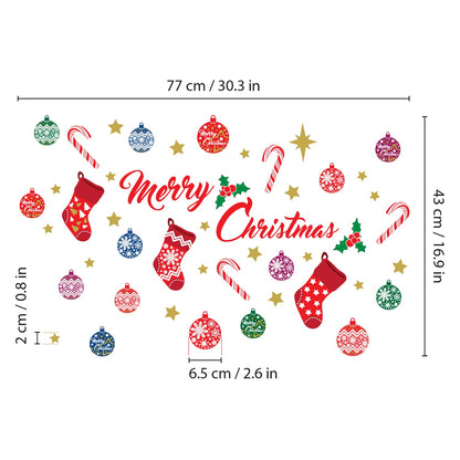Christmas Decorations Clearance for Home, Indoor, Wall Stickers " Merry Christmas Decor" Wall Murals Decals Living Room Children Nursery Restaurant Cafe Hotel Home Decor (Merry Christmas Decor)