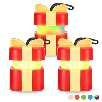 EverBrite Gift Box Lantern 3 Pack, 5 Light Modes Holiday Decoration Presents for Women and Men, AAA Batteries Contained Easter Gift, Fun Night Light Gifts for Kids Indoor & Outdoor