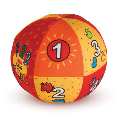 Melissa & Doug﻿ 2-in-1 Talking Ball: K's K i d s Series Learning Toy Bundle with 1 Theme Compatible M&D Scratch Fun Mini-Pad (09181)