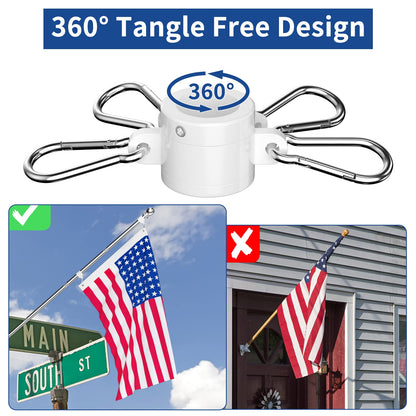 FIASON 5 FT House Flag Pole Kit with 2-Position Flagpole Holder Bracket for Outside House Outdoor Porch (5 FT, Silver)