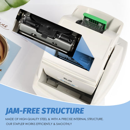 Frifreego Electric Stapler, Heavy Duty 70 Sheets Automatic Stapler, Jam-Free, Flat-Clinch & Quiet for Home and Office, with 5500 Staples