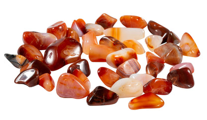 The Chrysalis Stone | Tumbled Stones | Carnelian | 1/2 LB | Bulk Crystals, Healing Stones, Spiritual Gifts for Women, Reiki, Chakra, Witchcraft, Yoga, Meditation Accessories