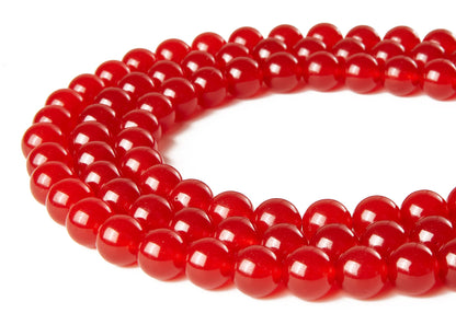 100pcs 8mm Carnelian Beads Natural Gemstone Beads Round Loose Beads for Jewelry Making