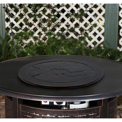 Stanbroil Cast Aluminum Fire Pit Lid, Rust-Free Lid for Outside Fire Pit or Table, Lazy Susan for Agio and TK Classics