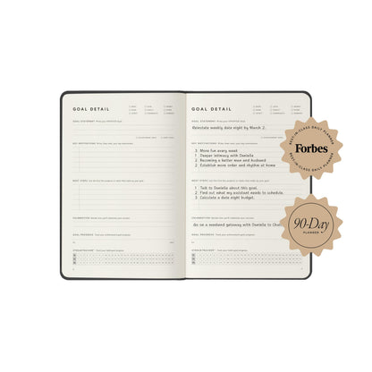 Full Focus Navy Linen Planner by Michael Hyatt - The #1 Daily Planner to Increase Focus, Eliminate Overwhelm, and Achieve Your Biggest Goals - Hardcover