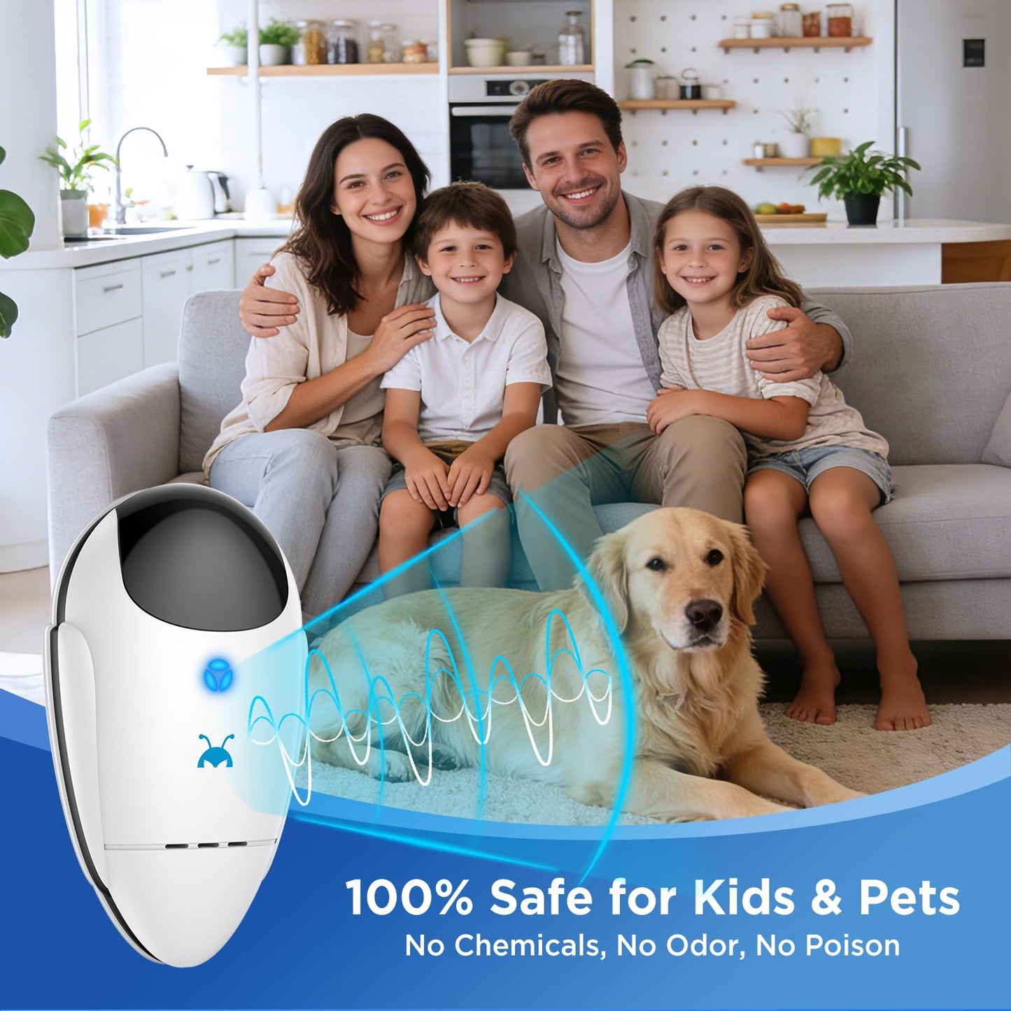 Neatmaster 2026 Upgraded Ultrasonic Repeller Pest & Insect Indoor Repeller, Pest Control for Roach, Rodent, Bugs, Mosquito, Mice, Spider, Ant, Electronic Plug in Mouse Repellent, 4 Packs