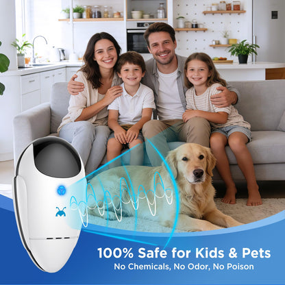 Neatmaster 2026 Upgraded Ultrasonic Repeller Pest & Insect Indoor Repeller, Pest Control for Roach, Rodent, Bugs, Mosquito, Mice, Spider, Ant, Electronic Plug in Mouse Repellent, 4 Packs